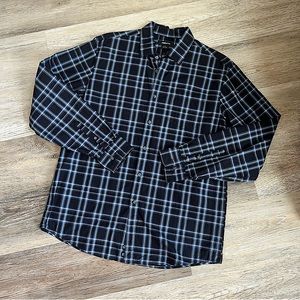 Claiborne check button down shirt